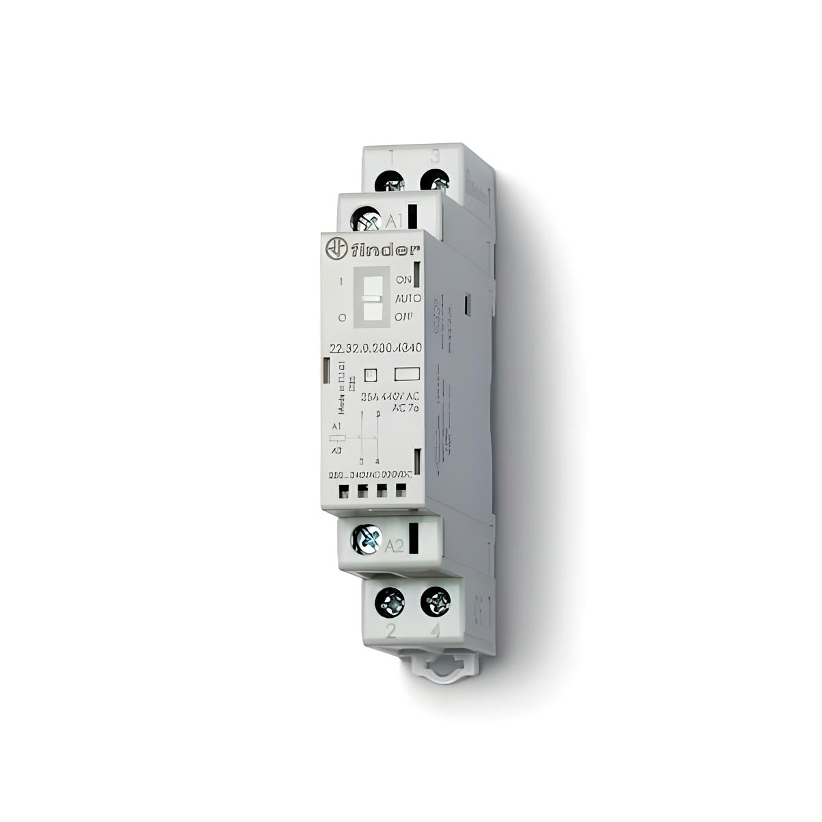 Contactores Modulares de Potencia Finder Serie 22 Los contactores modulares de potencia Finder Serie 22 son ideales para controlar una amplia gama de circuitos, tanto en aplicaciones de iluminación civil e industrial como en circuitos resistivos e inductivos. Esto incluye el control de motores, bombas y ventiladores.