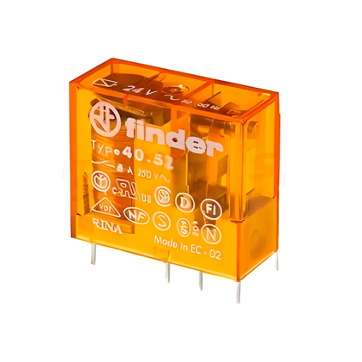 Relé de Potencia Finder Serie 40: Versatilidad y Fiabilidad  Los relés de potencia de la serie 40 de Finder están disponibles con 1 o 2 contactos, diseñados para montaje en circuito impreso o en zócalo. Este mini relé es ideal para diversas aplicaciones industriales y comerciales, ofreciendo fiabilidad y rendimiento superior.