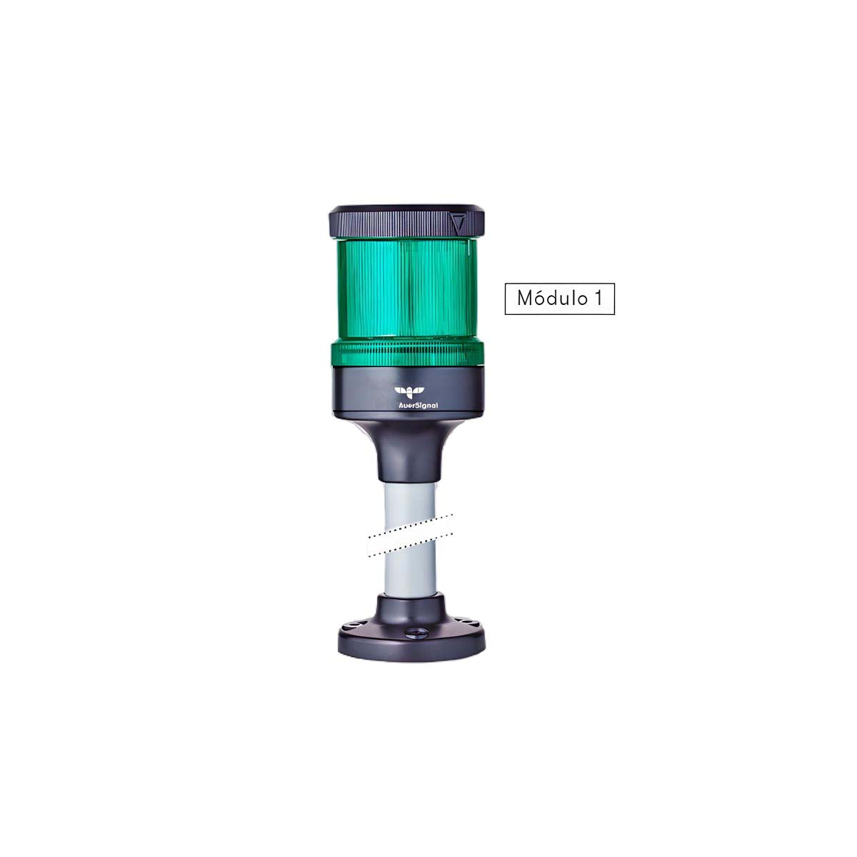 Módulos de Luz y Sonido Modulares para Columnas de Señalización ECO  La amplia gama de módulos de luz y sonido modulares de nuestras columnas de señalización ECO permite una personalización completa, adaptándose a las necesidades cambiantes de su industria. Gracias a su innovador cierre de bayoneta, los módulos se conectan eléctricamente de manera inmediata y automática, garantizando una instalación rápida y sin complicaciones.