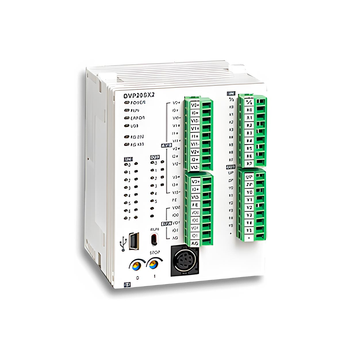 Controladores Lógicos Programables Serie DVP de Delta: Alta Velocidad y Fiabilidad en Automatización Industrial  La serie DVP de Delta ofrece controladores lógicos programables (PLC) de alta velocidad, estables y muy confiables, ideales para aplicaciones en todo tipo de automatización de maquinaria industrial. Estos PLC no solo proporcionan una rápida operación lógica, sino que también incluyen numerosas instrucciones y tarjetas de función múltiple.