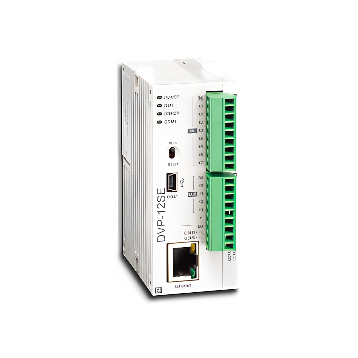 Controladores Lógicos Programables Serie DVP de Delta: Alta Velocidad y Fiabilidad en Automatización Industrial  La serie DVP de Delta ofrece controladores lógicos programables (PLC) de alta velocidad, estables y muy confiables, ideales para aplicaciones en todo tipo de automatización de maquinaria industrial. Estos PLC no solo proporcionan una rápida operación lógica, sino que también incluyen numerosas instrucciones y tarjetas de función múltiple.